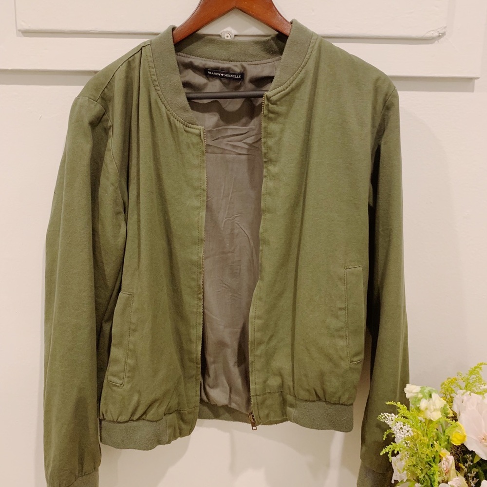 Army/Olive green one size Brandy Melville jacket